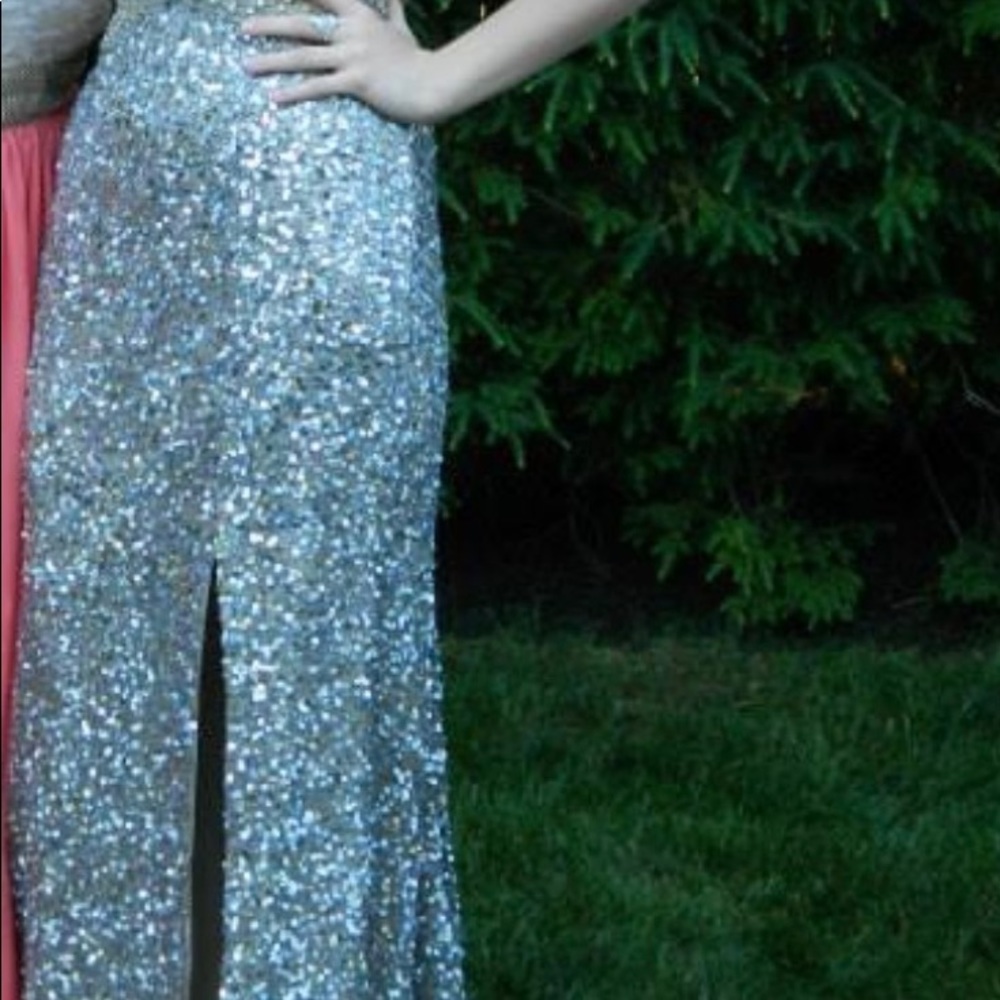 Sequined Prom Dress - Picture 2 of 7